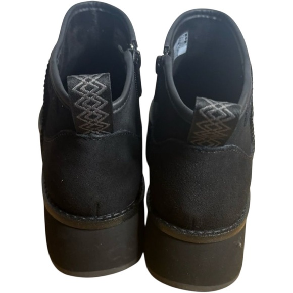 UGG Women’s Platform Suede Ankle Boots Black Size 7.5 – Chunky Lug Sole, New - Picture 6 of 10